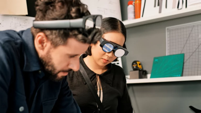 Magic Leap 2 worn by woman and man